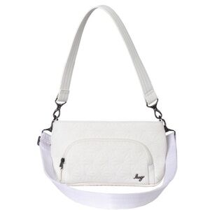 LUG Matte Luxe VL Convertible Crossbody White (Micro Houndstooth Interior) BNWT